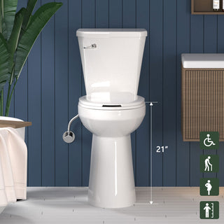 ELEMAZ 21" Extra Tall Toilet | ADA Height Toilet Elongated Bowl