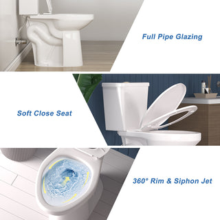 ELEMAZ 21" Extra Tall Toilet | ADA Height Toilet Dual Flush