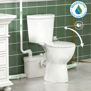 SNFLEX 19" Comfort Height Macerating Toilet | 500W Upflush Toilet