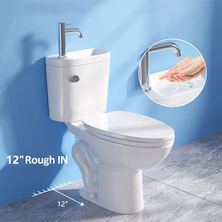 Modern 2 in 1 Toilet Bowl with Basin Sink | ADA Comfort Chair Height