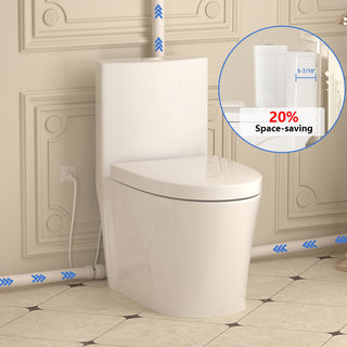 SNFLEX One-Piece Macerating Toilet | 5" Slim Tank Upflush Toilet System